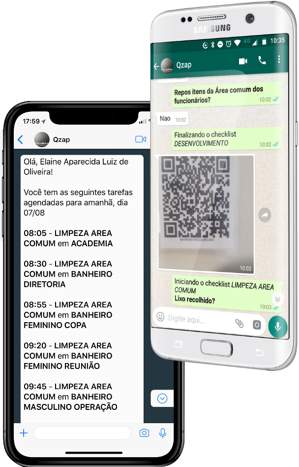 Telas do aplicativo